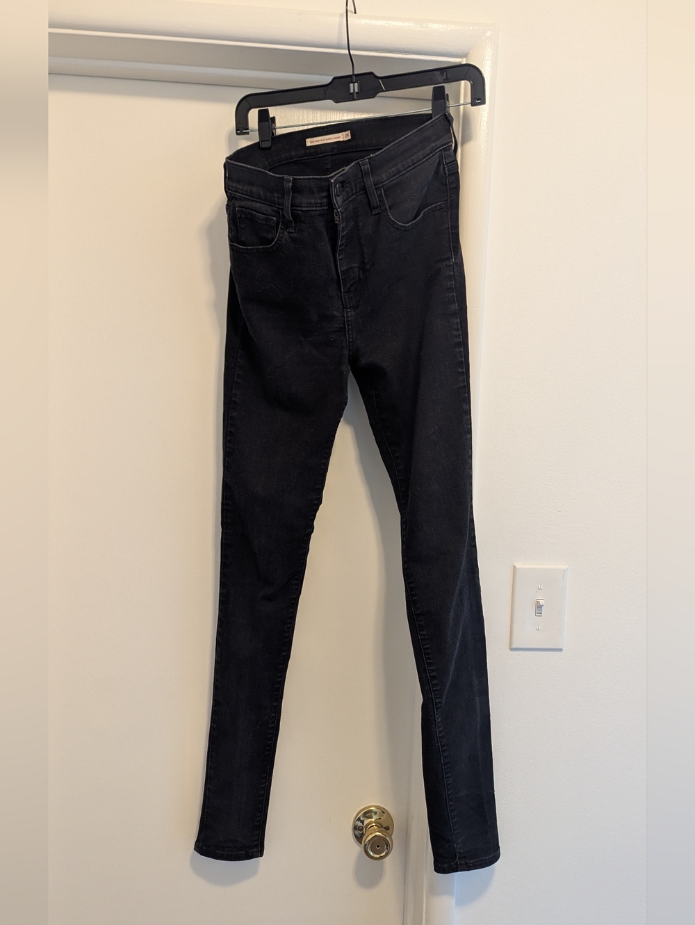 Levi's Super Skinny Black Jeans